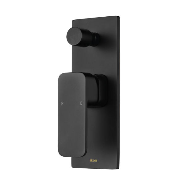 IKON SETO LEAD FREE WALL MIXER WITH DIVERTER MATTE BLACK