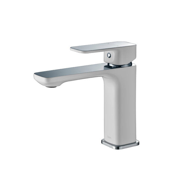 IKON SETO BASIN MIXER 168MM WHITE AND CHROME