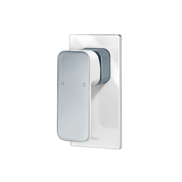 IKON SETO WALL MIXER 140MM WHITE AND CHROME