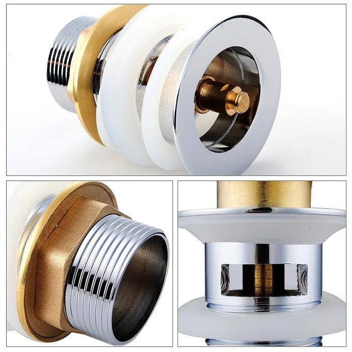 INSPIRE POP-UP WASTE WITHOUT OVERFLOW CHROME CERAMIC BLACK 32MM