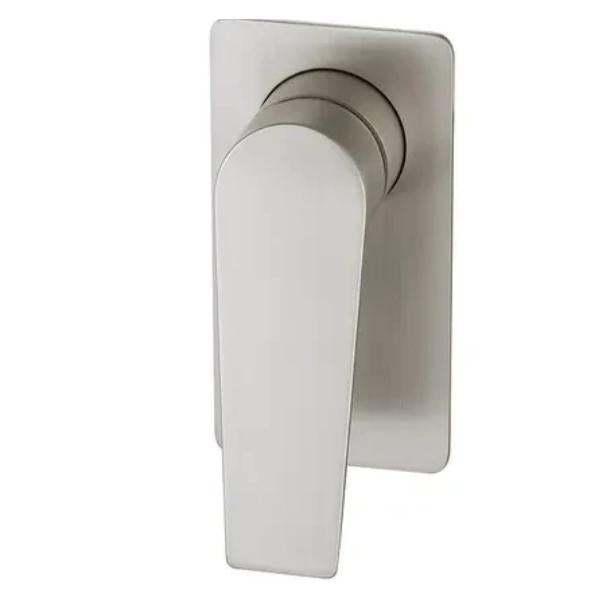INSPIRE ZEVIO SHOWER WALL MIXER 125MM BRUSHED NICKEL