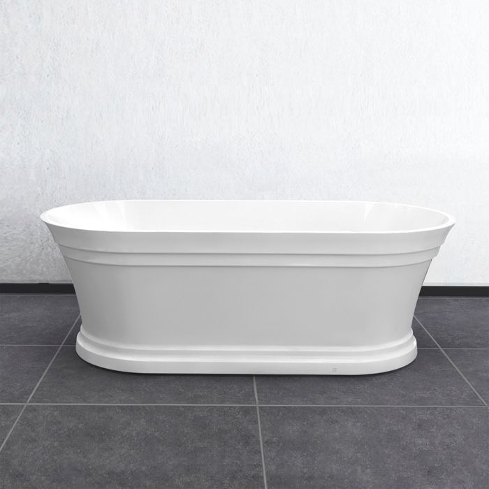 INSPIRE HAMPTON FREESTANDING BATHTUB GLOSS WHITE 1700MM