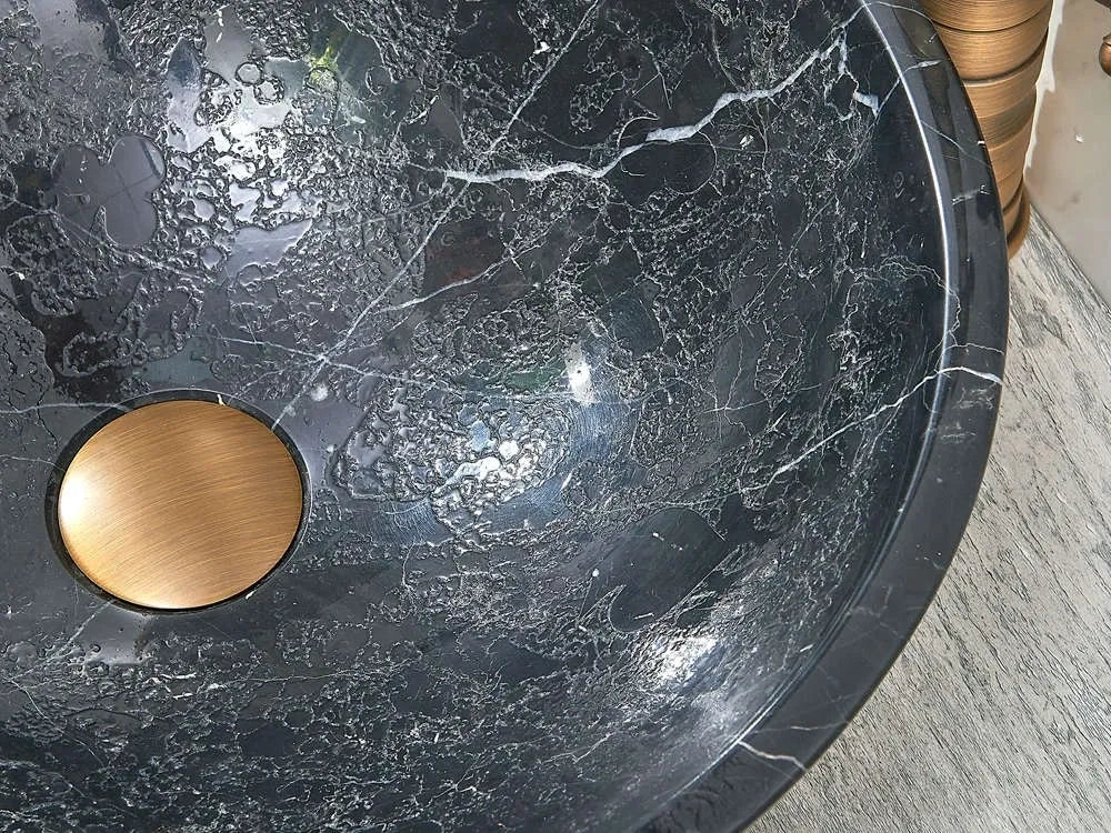 INFINITY ART BASIN NATURE STONE ROUND MARBLE 420MM