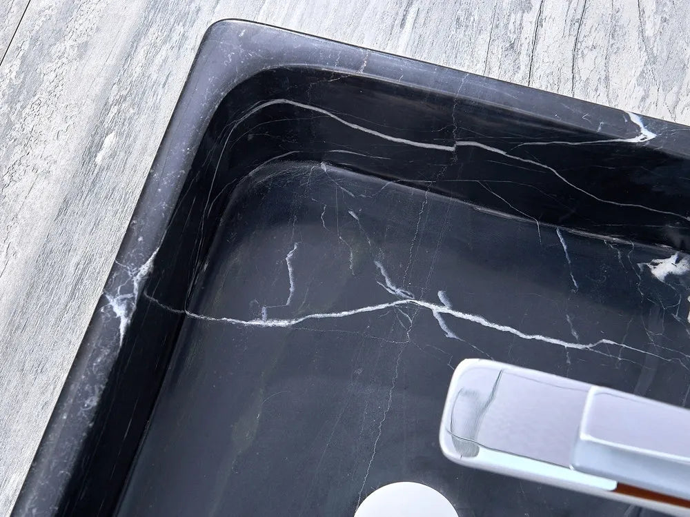 INFINITY ART BASIN NATURE STONE RECTANGULAR MARBLE 500MM