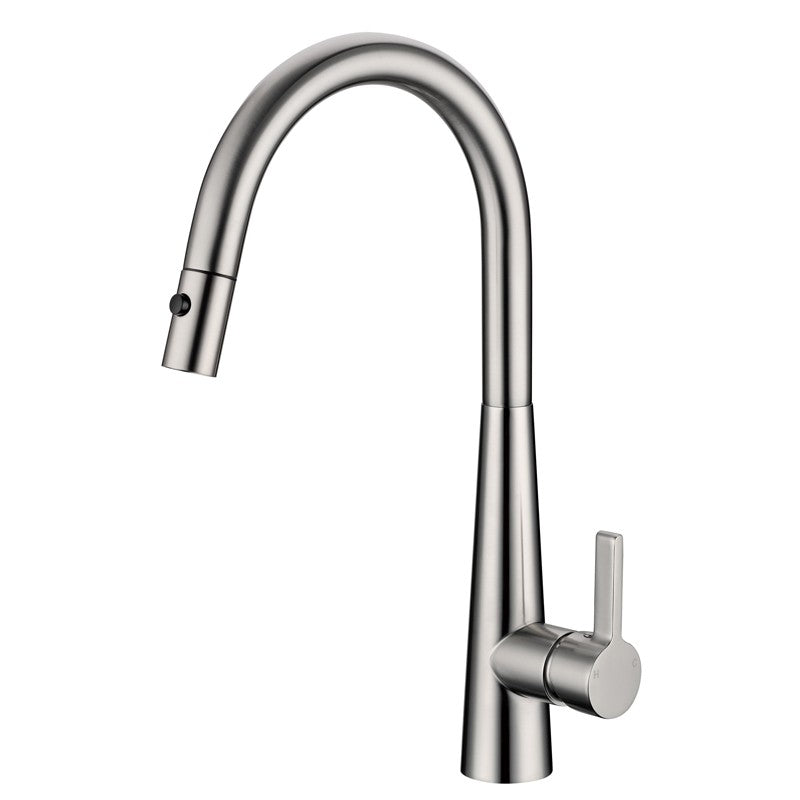 IKON OTUS LUX LEAD FREE PULL-OUT SINK MIXER 422MM BRUSHED NICKEL