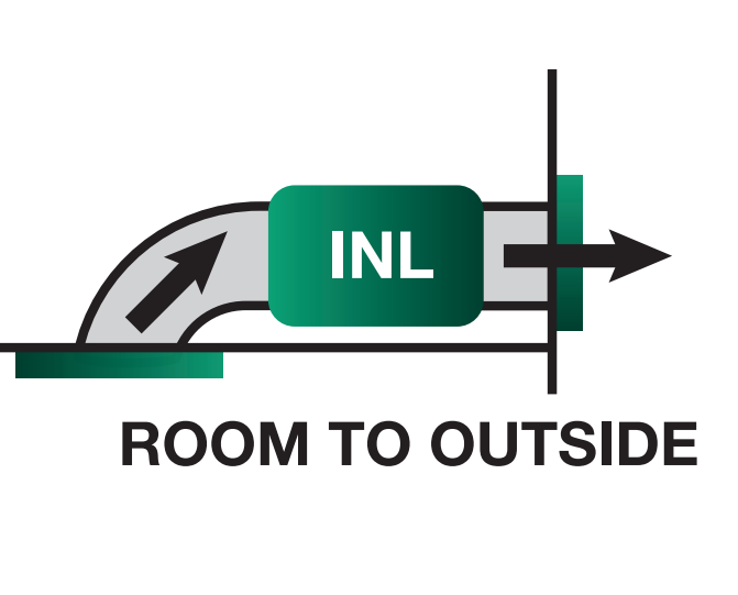 VENTAIR INLINE AXIAL EXHAUST FAN BLACK (AVAILABLE IN 100MM AND 150MM)