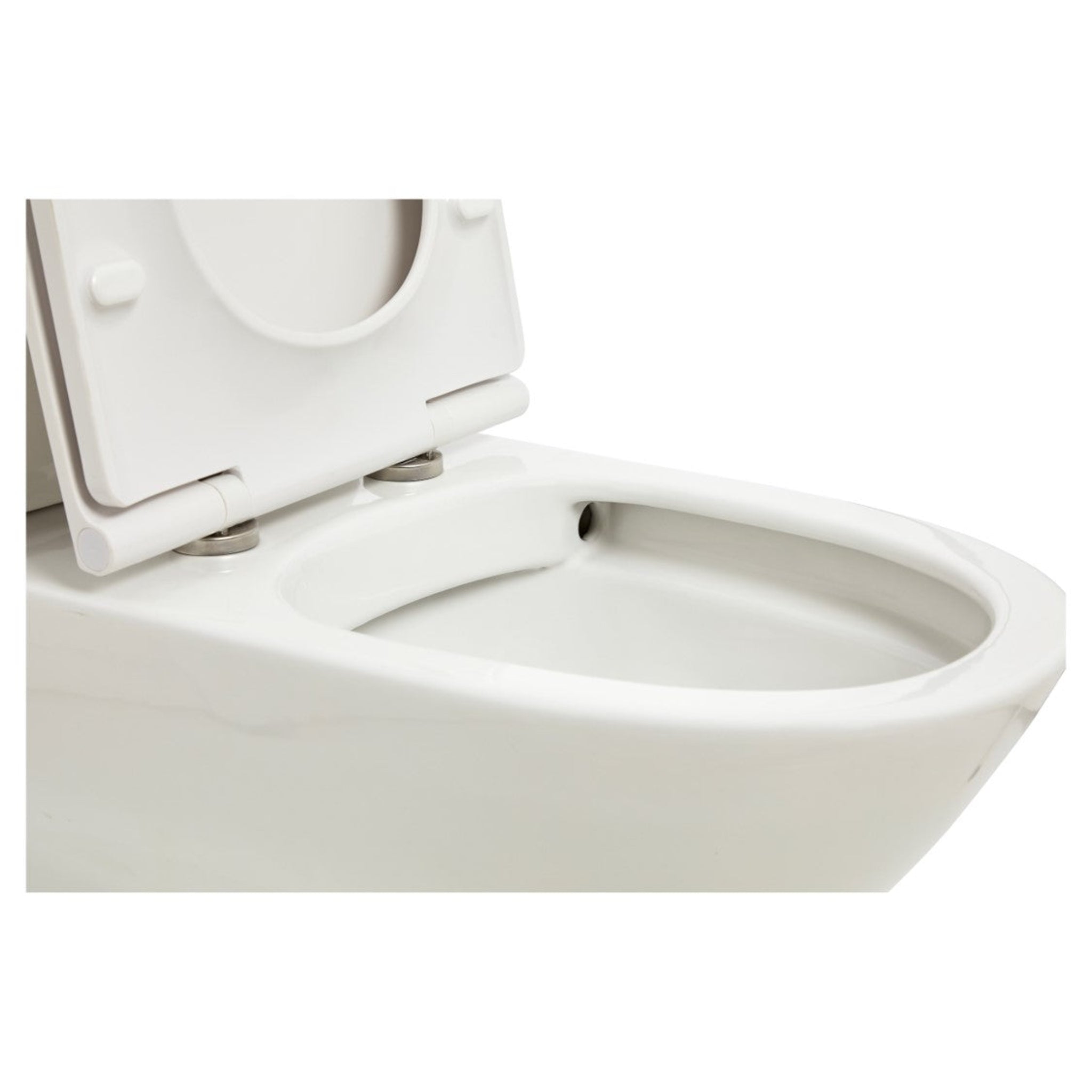 JOHNSON SUISSE EMILIA XTRA AMBULANT RIMLESS TOILET SUITE GLOSS WHITE