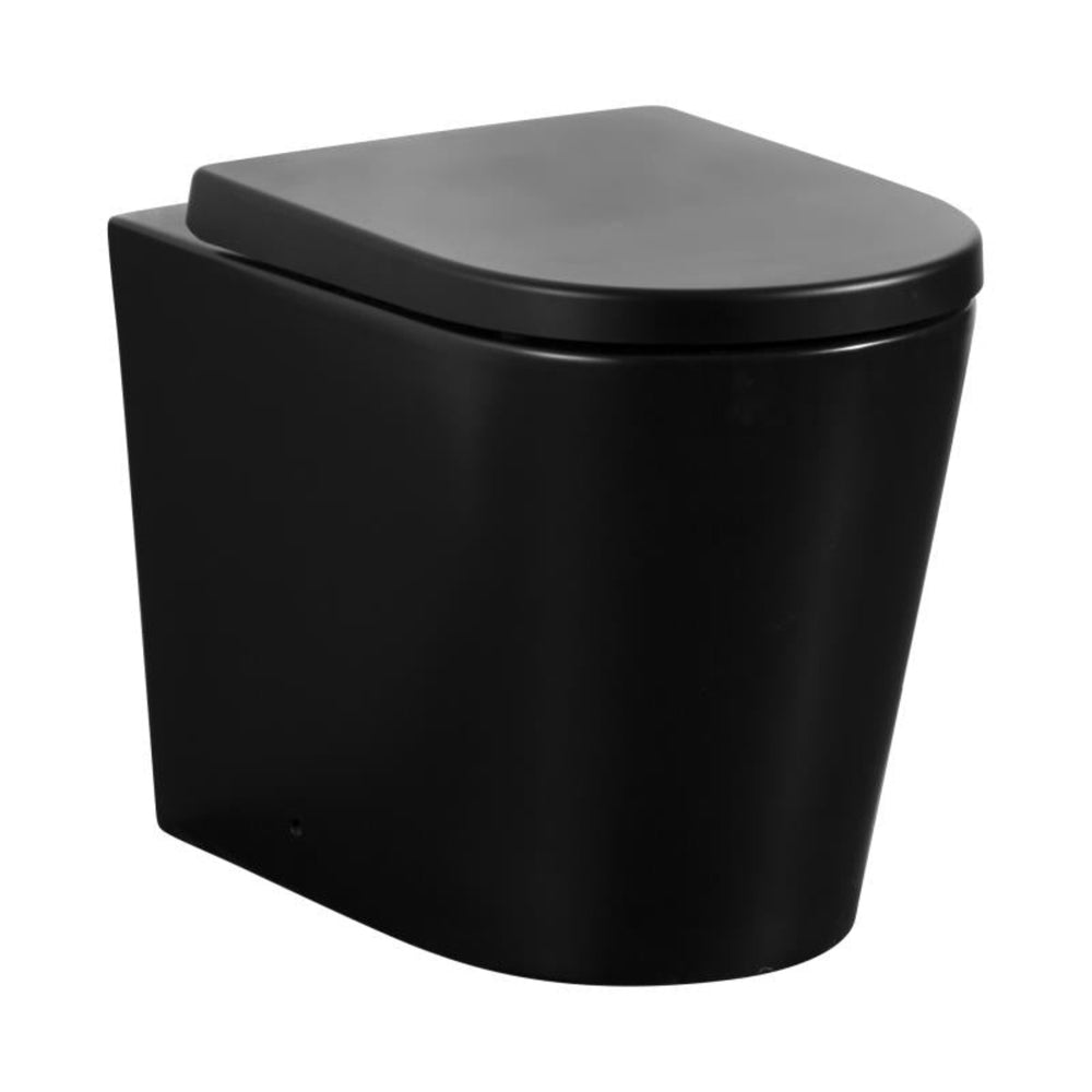 POSEIDON AVIS RIMLESS WALL FACED FLOOR PAN MATTE BLACK
