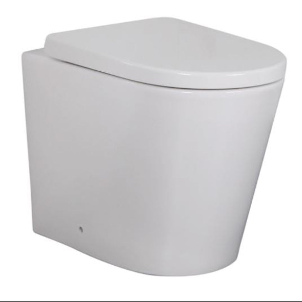 POSEIDON AVIS RIMLESS WALL FACED FLOOR PAN MATTE BLACK