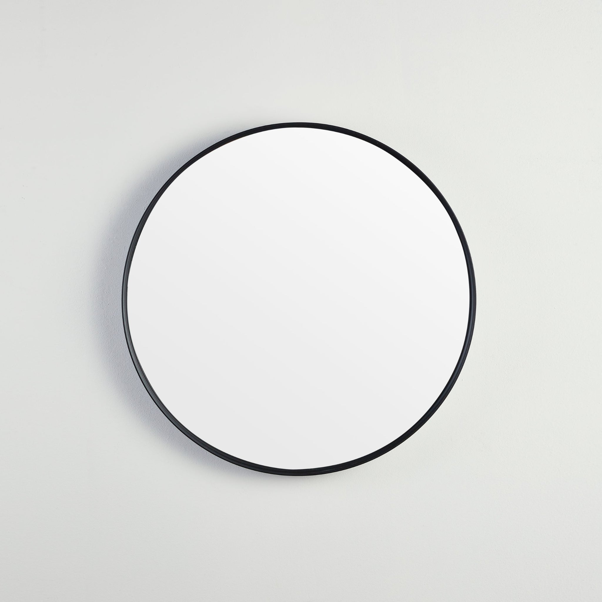 POSEIDON OLIVIA ROUND BLACK FRAMED MIRROR 600X600MM