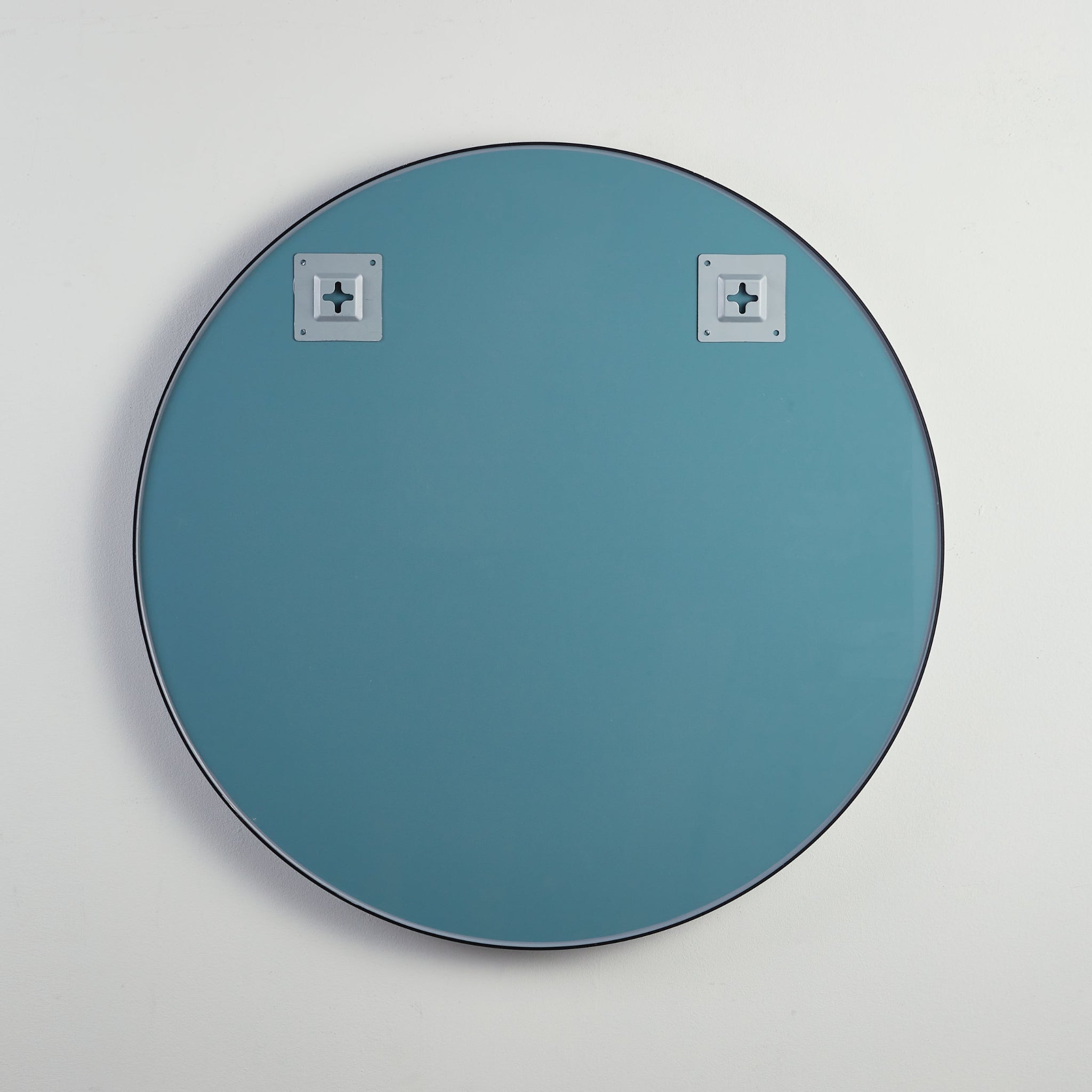 POSEIDON OLIVIA ROUND BLACK FRAMED MIRROR 800X800MM