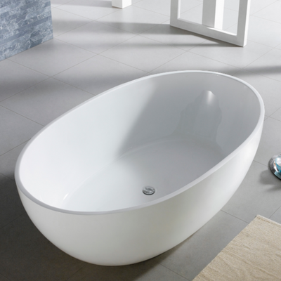 POSEIDON LUCIA FREE STANDING BATH GLOSS WHITE 1800MM
