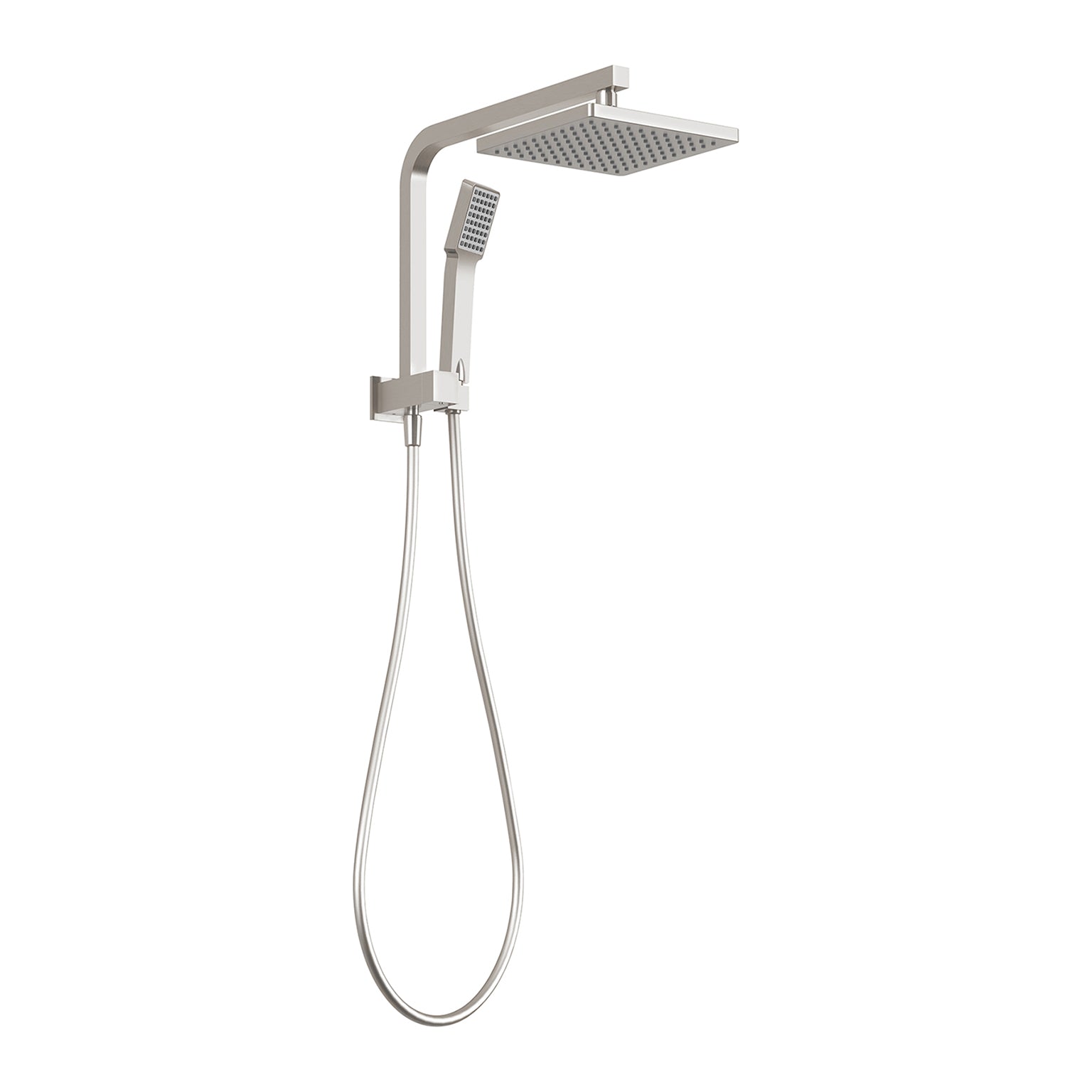 PHOENIX LEXI COMPACT TWIN SHOWER BRUSHED NICKEL