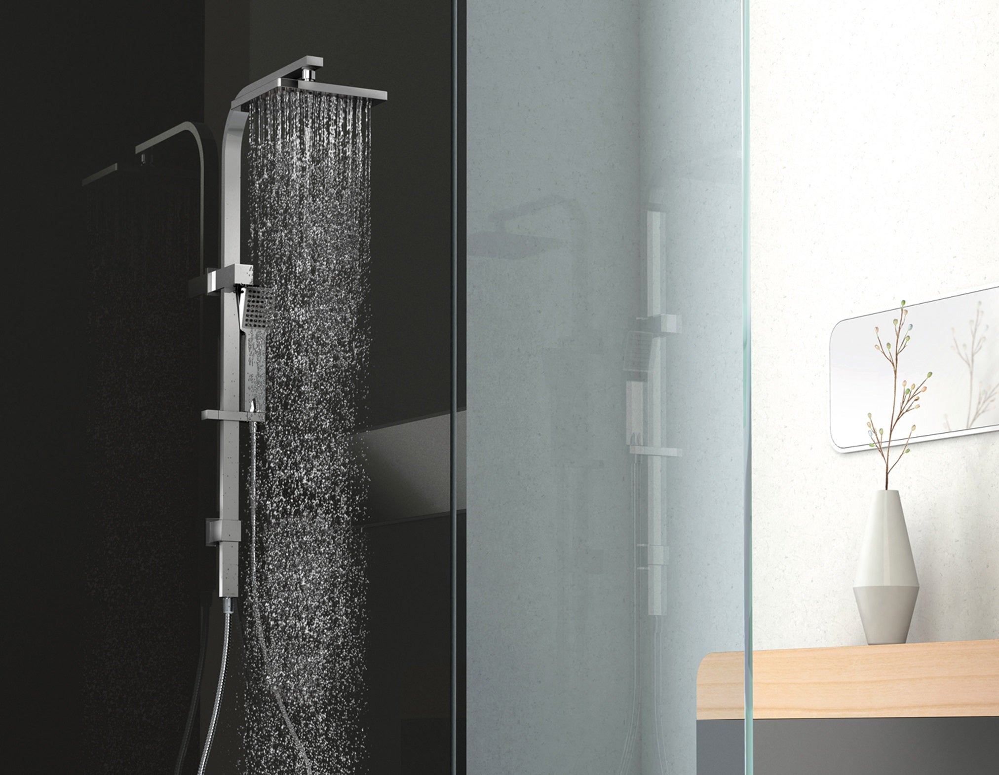 PHOENIX LEXI TWIN SHOWER CHROME