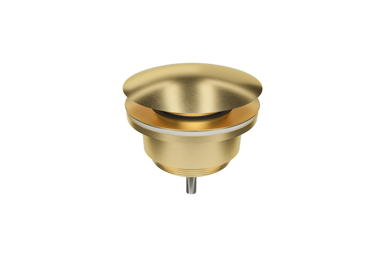 LINSOL EZYFLOW UNIVERSAL POP-UP PLUG & WASTE BRUSHED BRASS 32/40MM