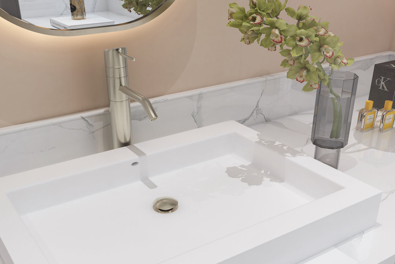 LINSOL EZYFLOW UNIVERSAL POP-UP PLUG & WASTE BRUSHED NICKEL 32/40MM