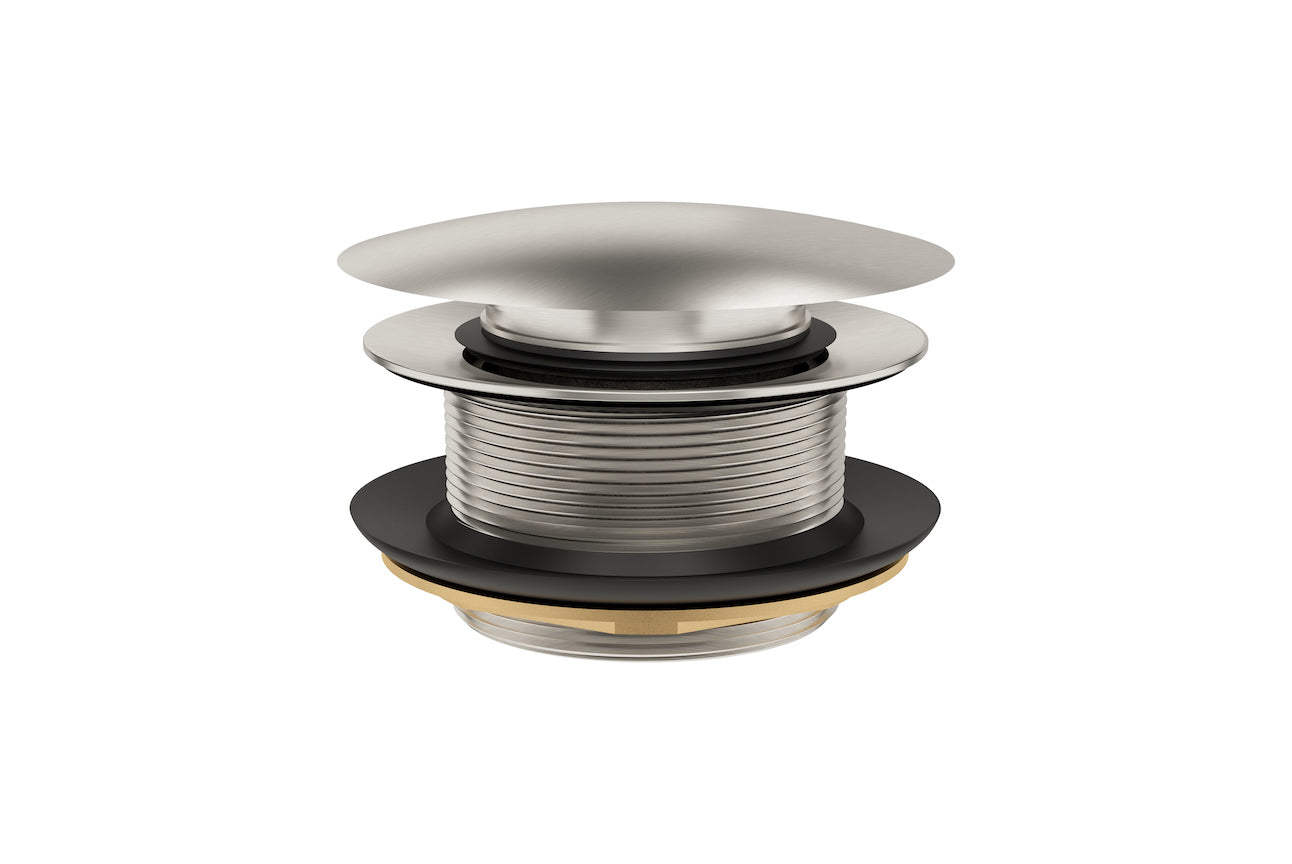 LINSOL EZYFLOW POP-UP PLUG & WASTE BRUSHED NICKEL 40MM