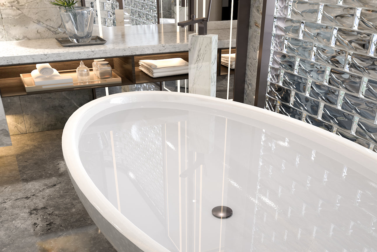 LINSOL EZYFLOW POP-UP PLUG & WASTE GUN METAL 40MM