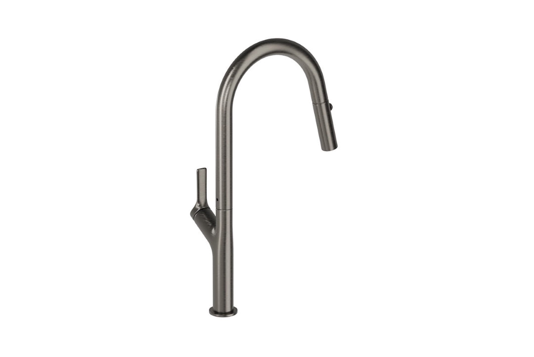LINSOL TISH PULL-OUT SINK MIXER 463MM GUN METAL