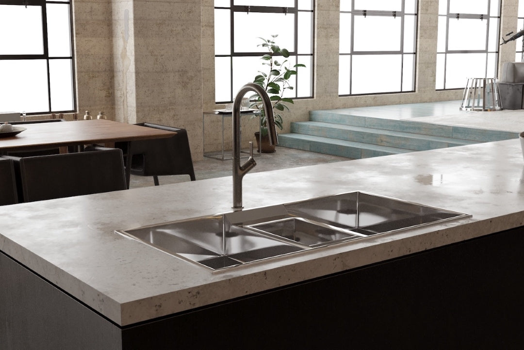 LINSOL TISH PULL-OUT SINK MIXER 463MM GUN METAL