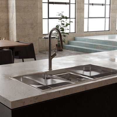 LINSOL TISH PULL-OUT SINK MIXER 463MM GUN METAL