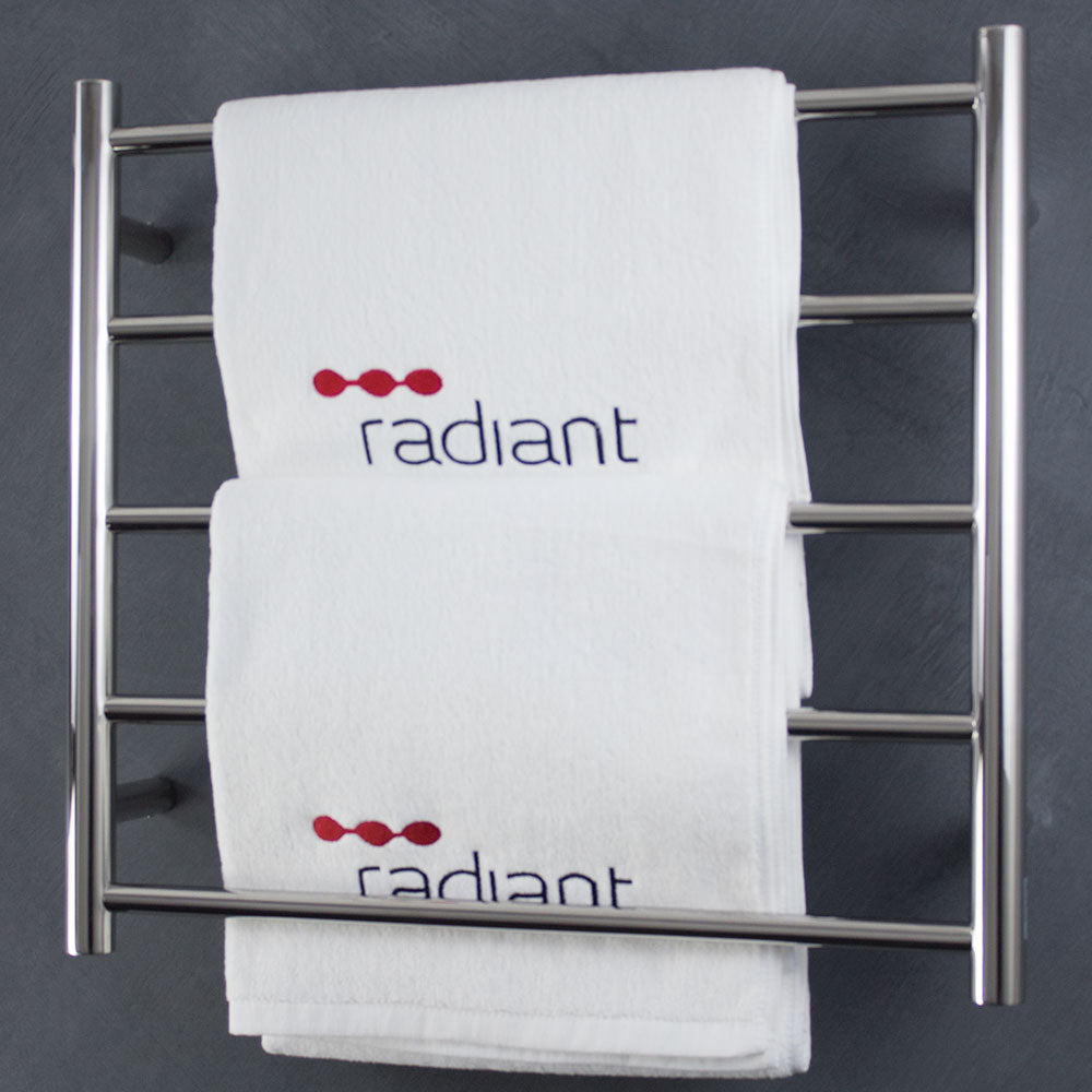 RADIANT HEATING 5-BARS ROUND NON-HEATED TOWEL RAIL CHROME 600MM