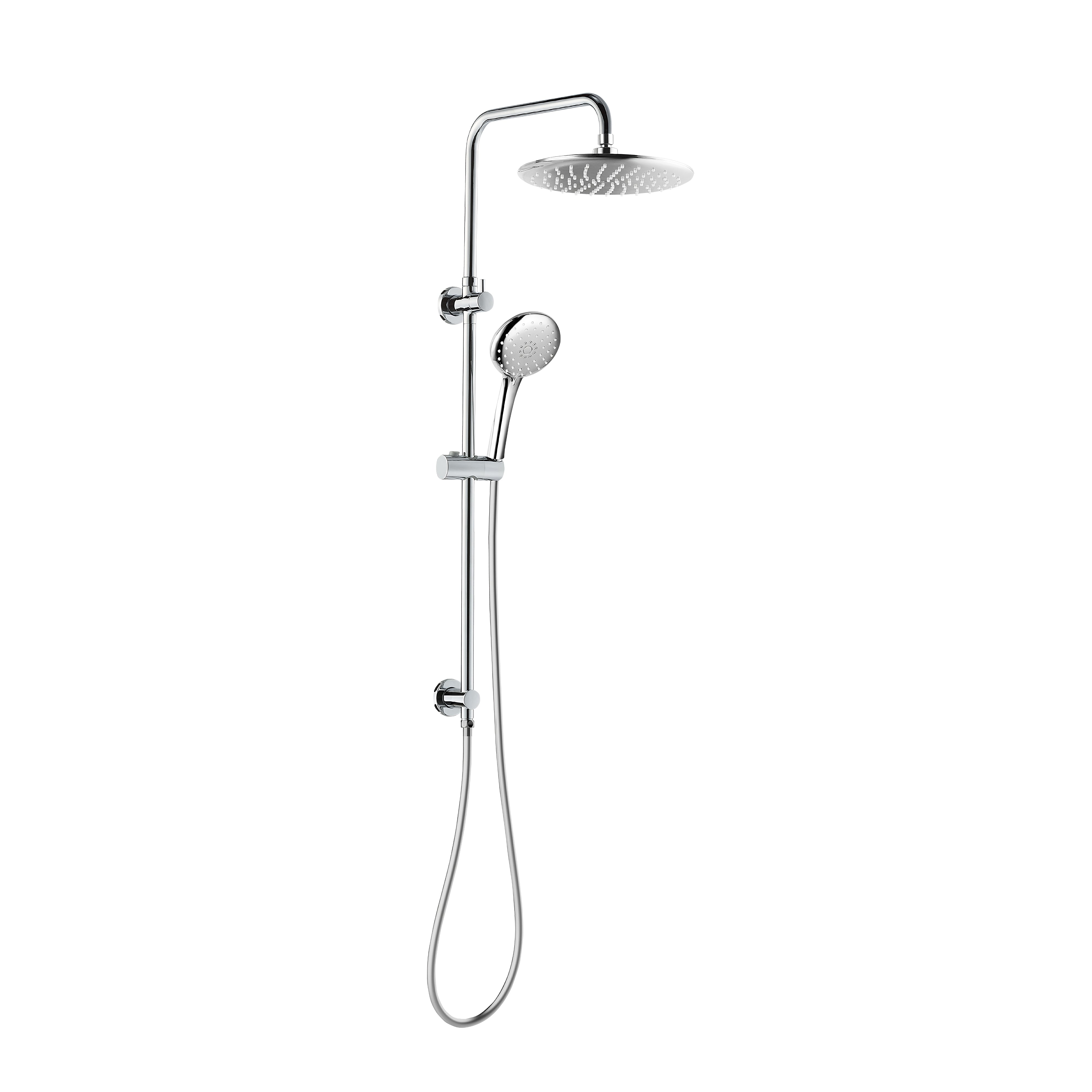LINKWARE LOUI TWIN SHOWER WITH RAIL CHROME