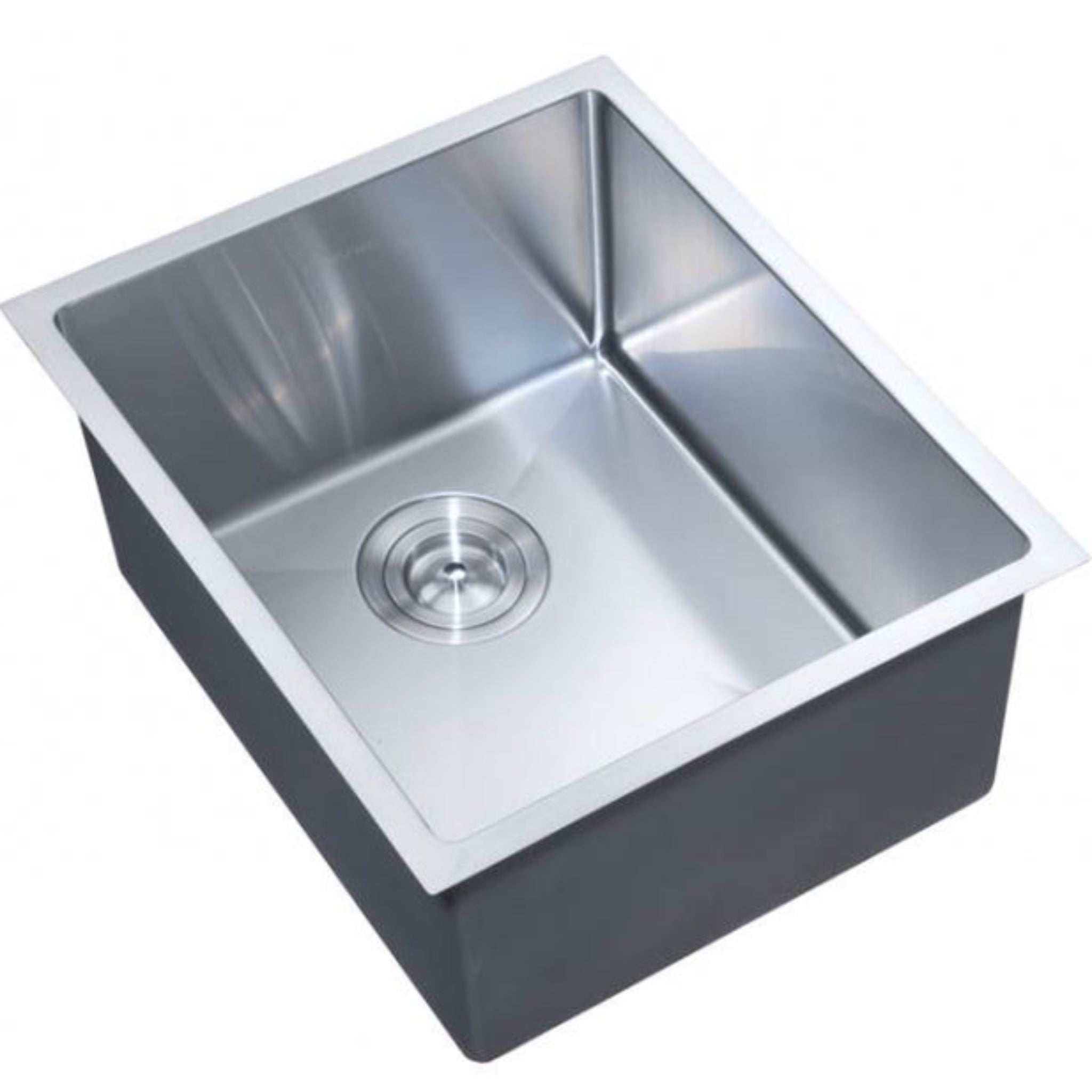 OTTI AXON 39S SINGLE BOWL KITCHEN AND LAUNDRY SINK SILVER 390MM