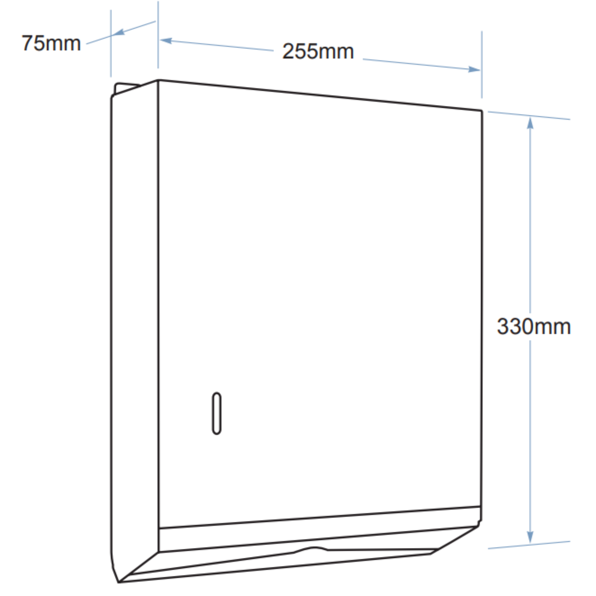 POSEIDON PAPER TOWEL HOLDER 255MM