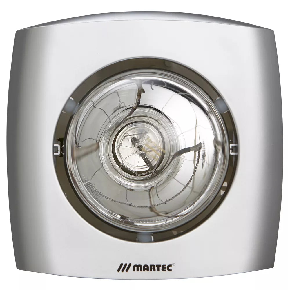 MARTEC CONTOUR 1 SINGLE HEAT CEILING BATHROOM HEATER UNIT ONLY SILVER
