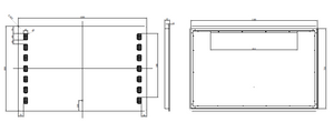 RIVA S1 FRAMELESS FRONTLIT RECTANGLE LED MIRROR 3 COLOUR LIGHTS 1200X900MM