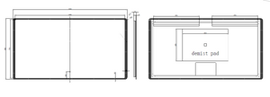 RIVA S3 FRAMELESS BACKLIT RECTANGLE LED MIRROR 3 COLOUR LIGHTS 1500X800MM