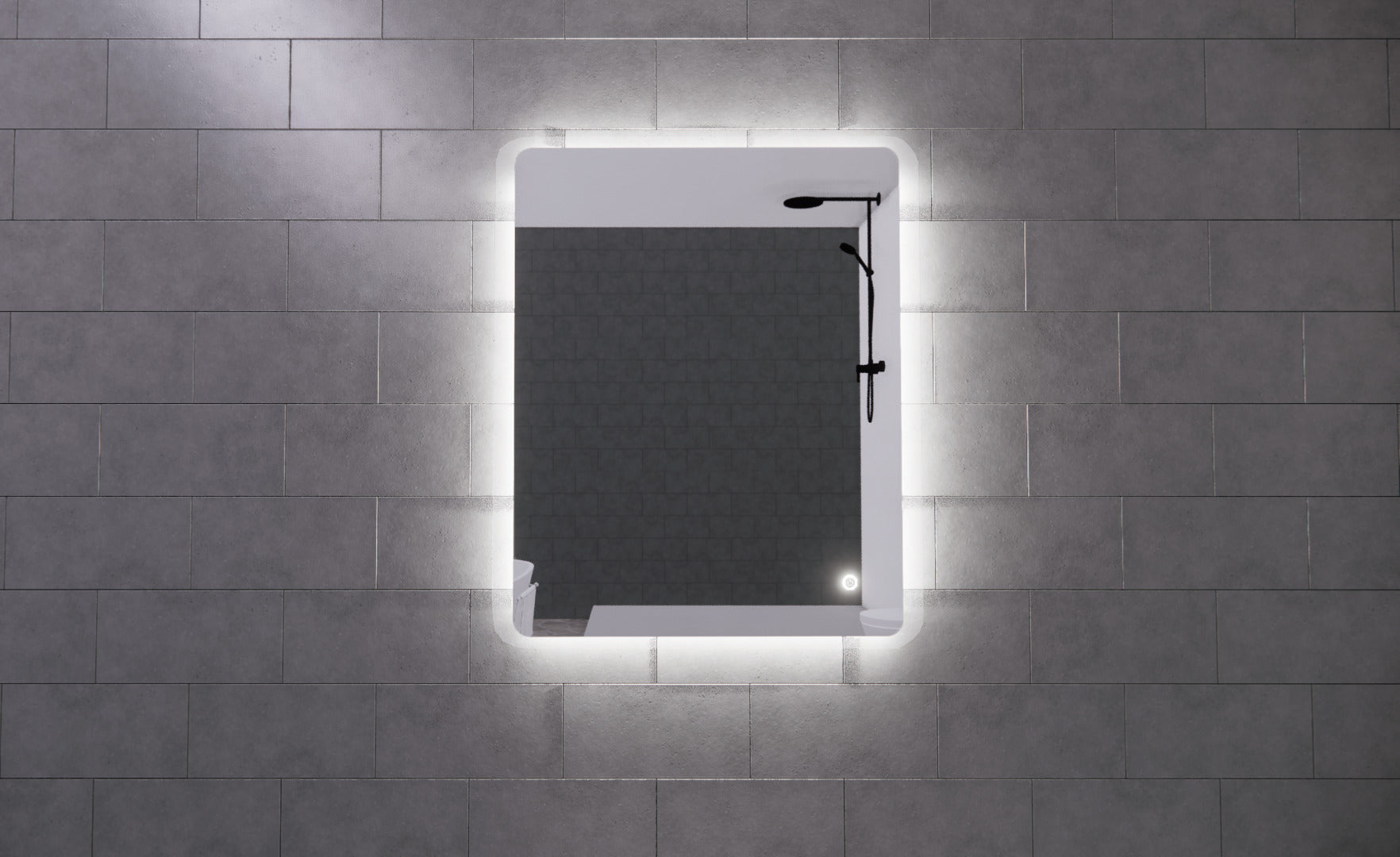 RIVA S3 FRAMELESS BACKLIT RECTANGLE LED MIRROR 3 COLOUR LIGHTS 1500X800MM