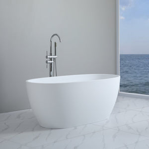 POSEIDON STELLA FREE STANDING BATHTUB MATTE WHITE 1500MM