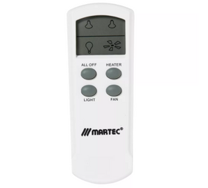 MARTEC PROFILE PLUS 2 HEAT 3 IN 1 BATHROOM HEATER EXHAUST FAN WITH LED LIGHTS WHITE