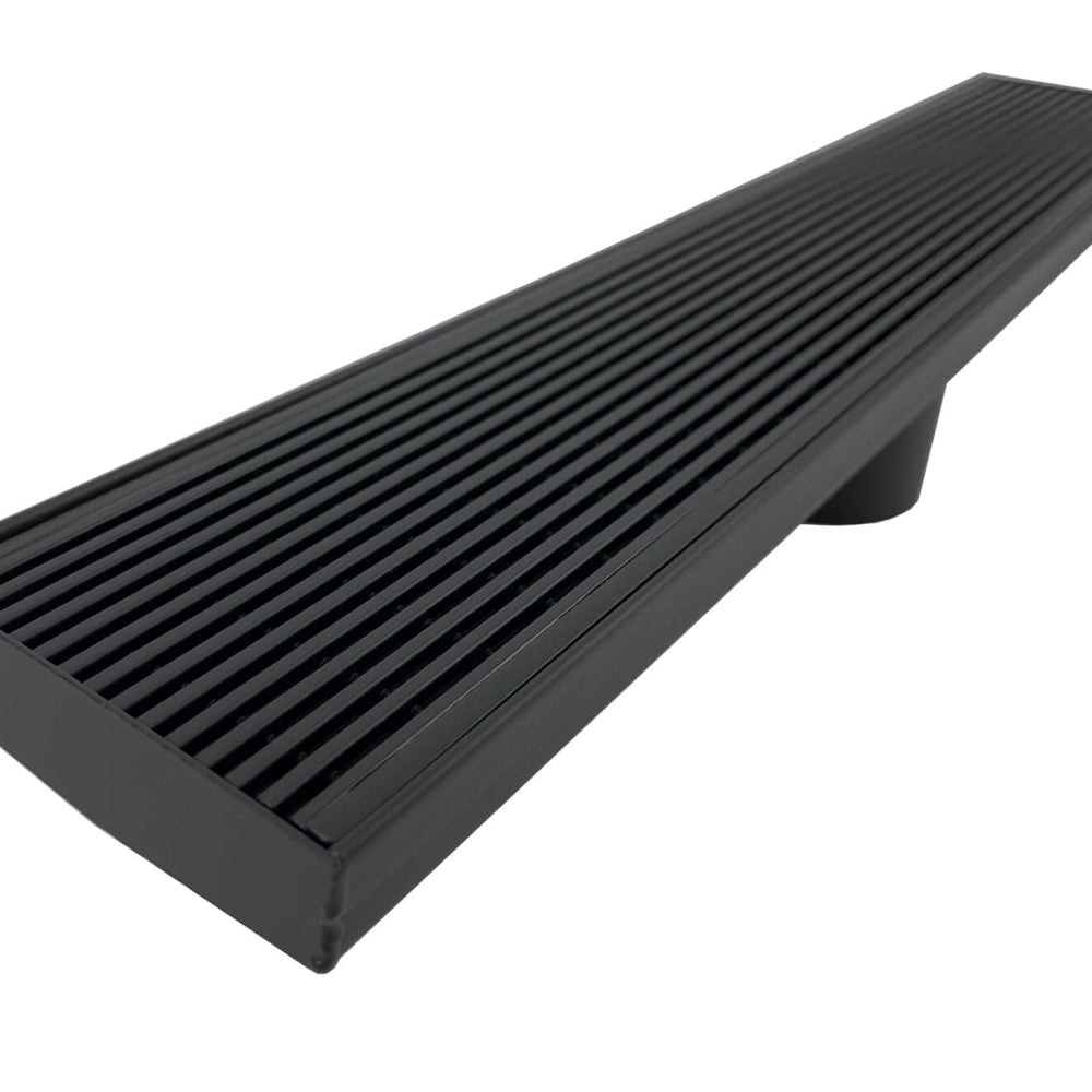 GRATES2GO MATTE BLACK WEDGE WIRE DRAIN 1000MM LENGTH (CUSTOM AVAILABLE)