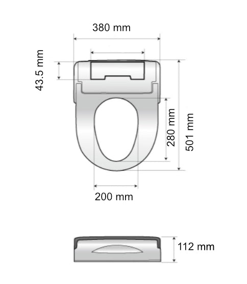 DIB N COLLECTION ULTRA SLIM BIDET WITH REMOTE CONTROL GLOSS WHITE