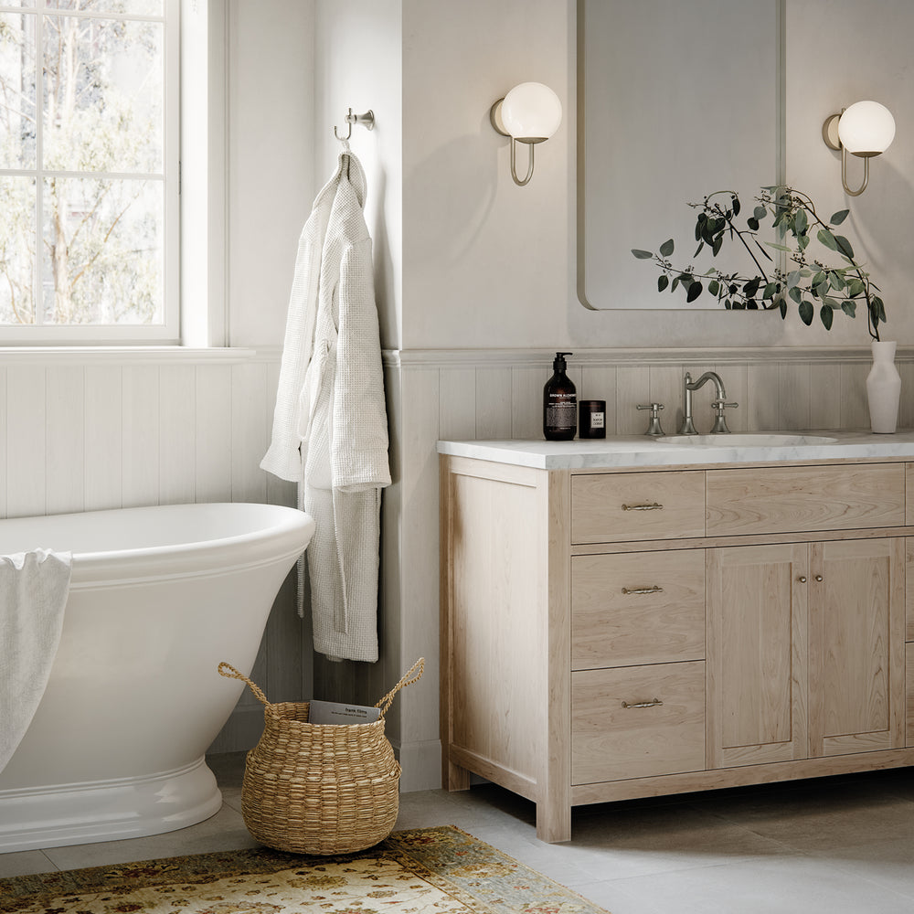 PHOENIX NOSTALGIA LEVER BATH SET SHEPHERDS CROOK 180MM BRUSHED NICKEL