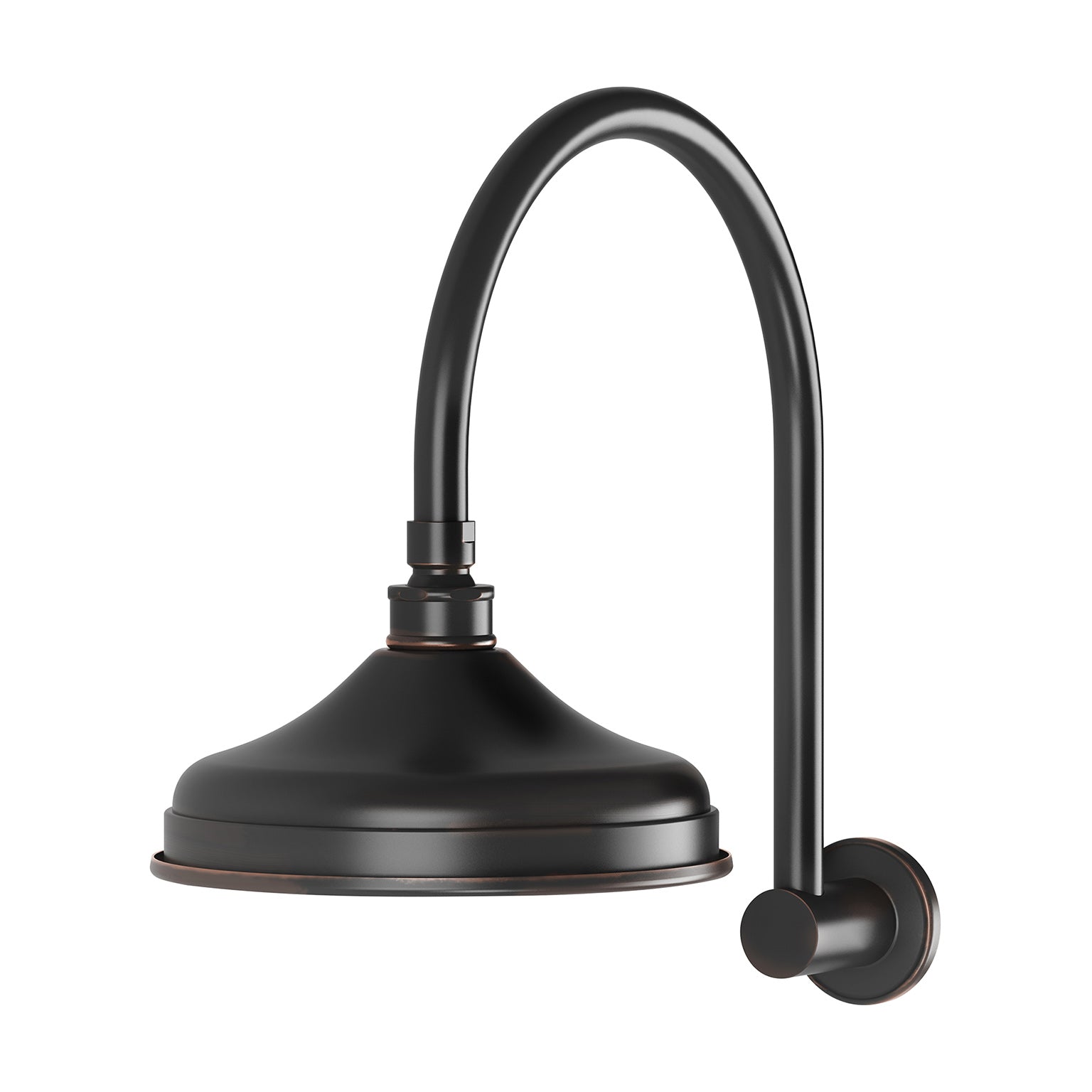 PHOENIX NOSTALGIA VINTAGE SHOWER ARM AND ROSE 200MM ANTIQUE BLACK