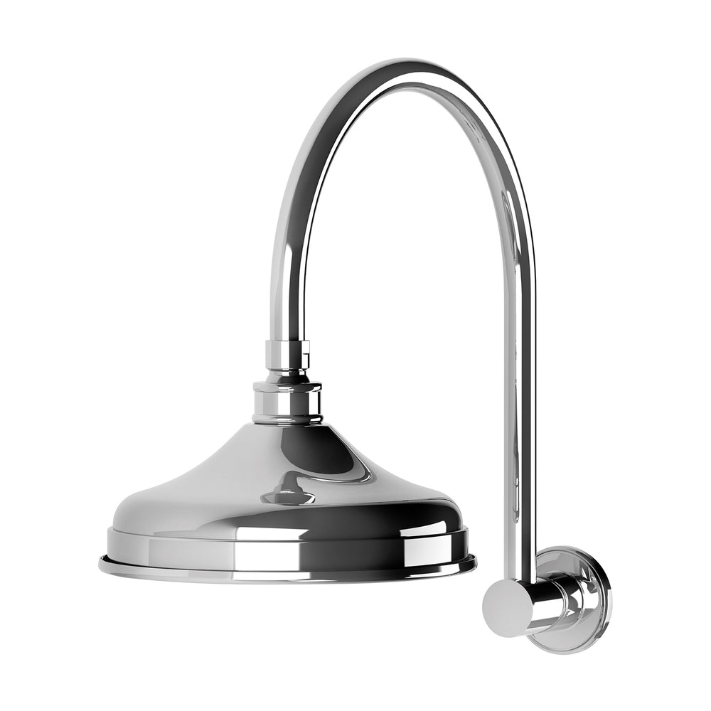 PHOENIX NOSTALGIA VINTAGE SHOWER ARM AND ROSE 200MM CHROME