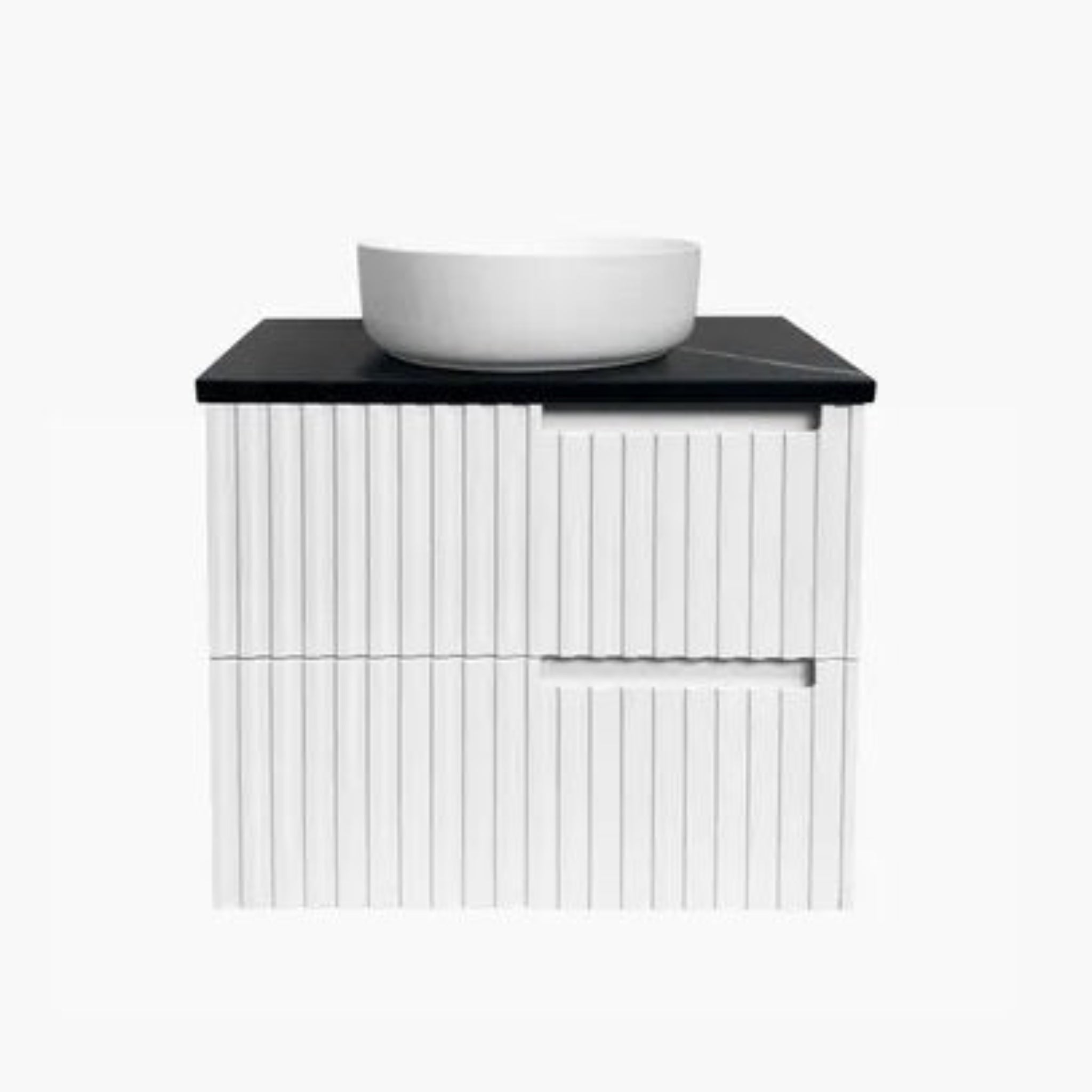 OTTI NOOSA MATTE WHITE 600MM SINGLE BOWL WALL HUNG VANITY