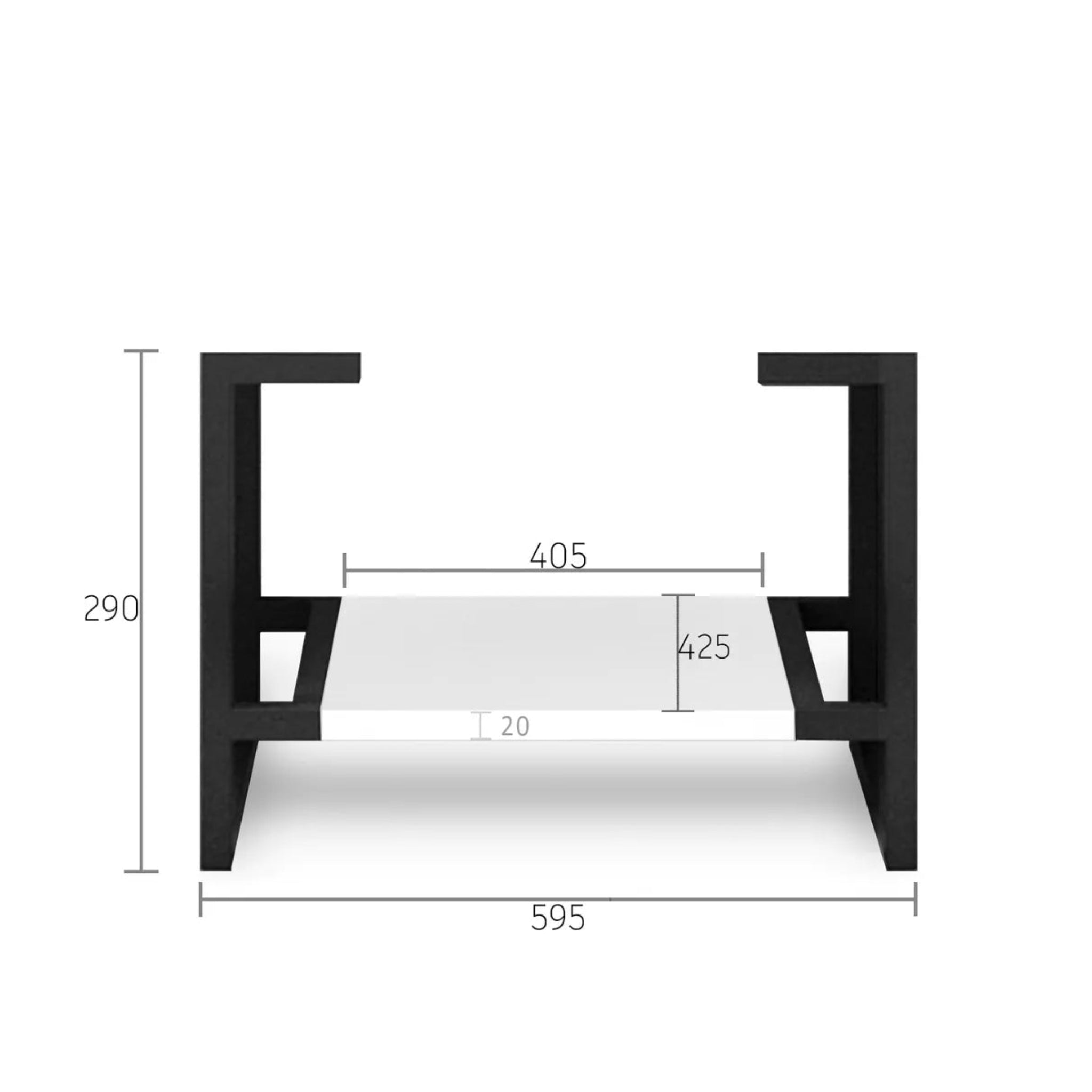 OTTI NOOSA MATTE WHITE 600MM SINGLE BOWL FLOOR STANDING VANITY