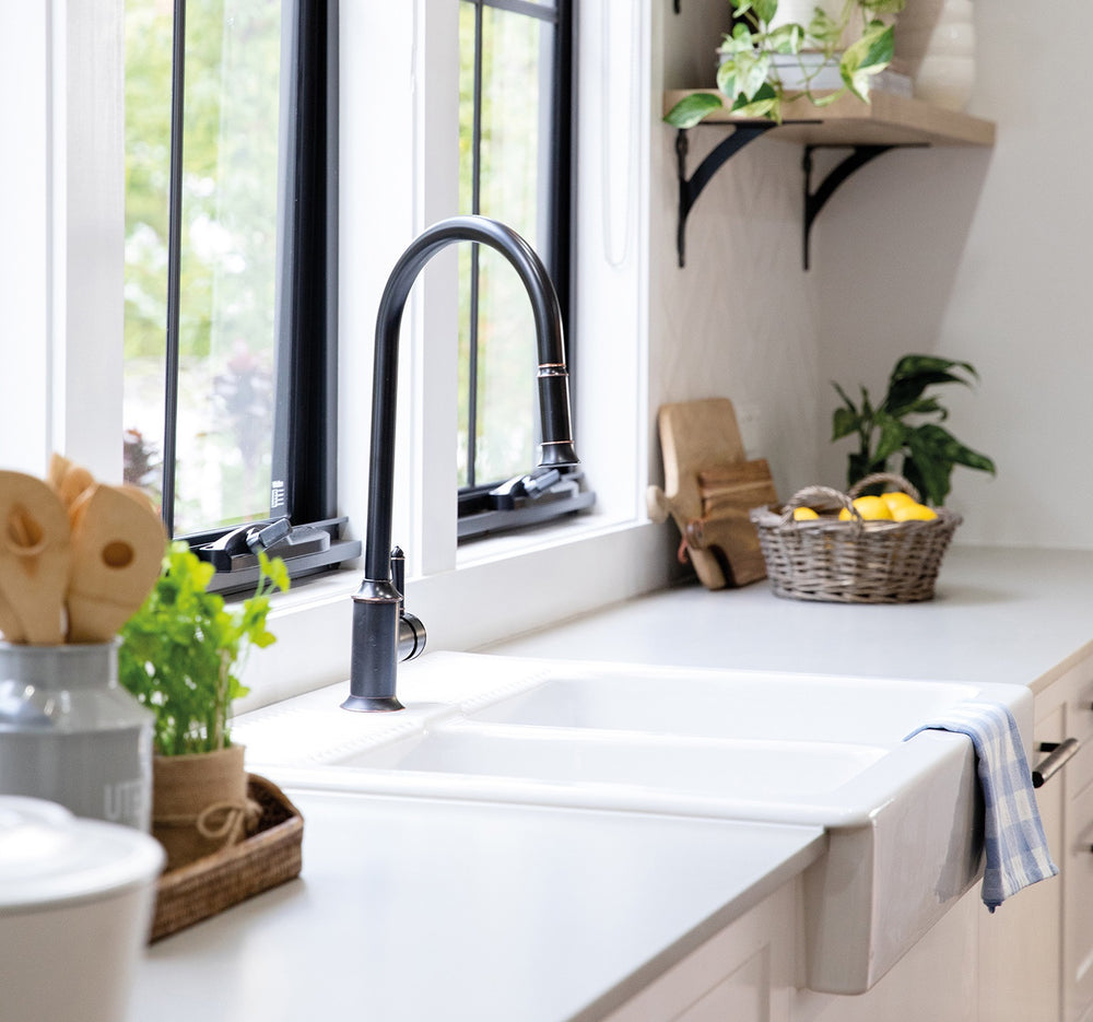 PHOENIX NOSTALGIA PULL OUT SINK MIXER ANTIQUE BLACK