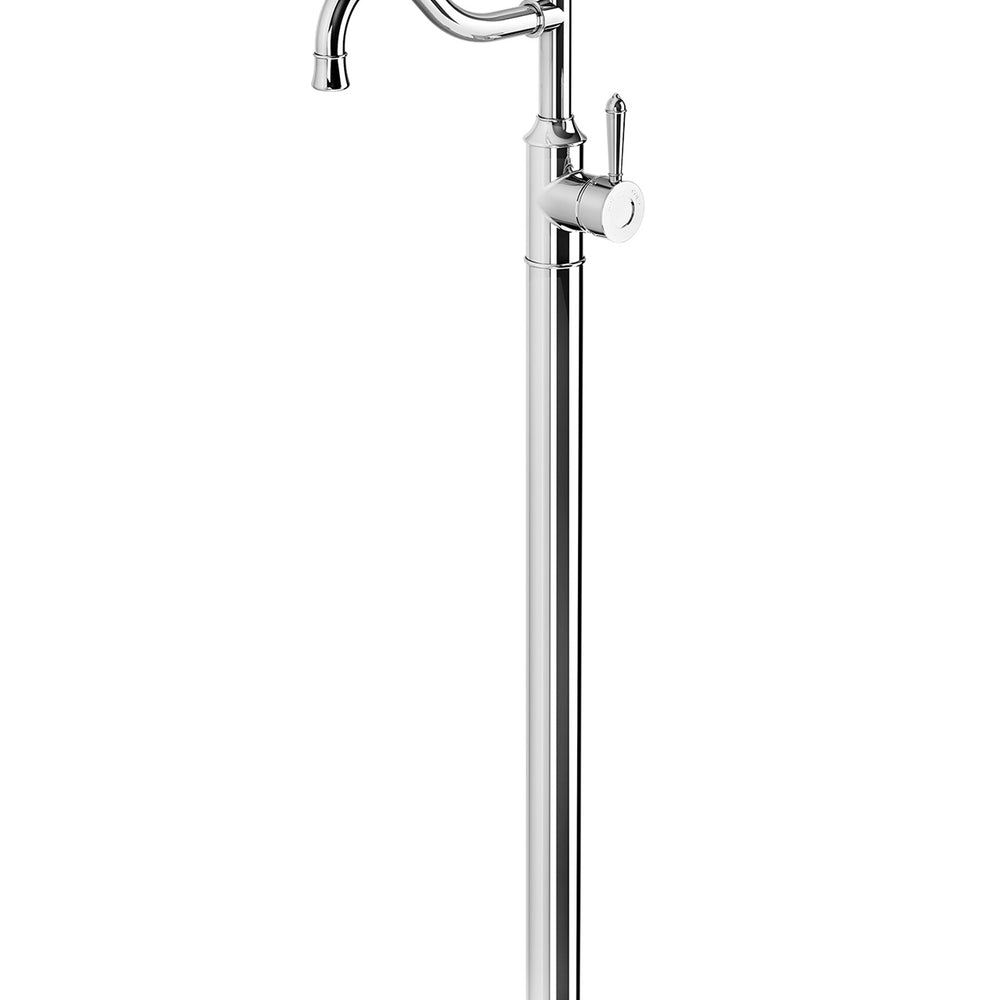 PHOENIX NOSTALGIA FLOOR MOUNTED BATH MIXER SHEPHERDS CROOK CHROME
