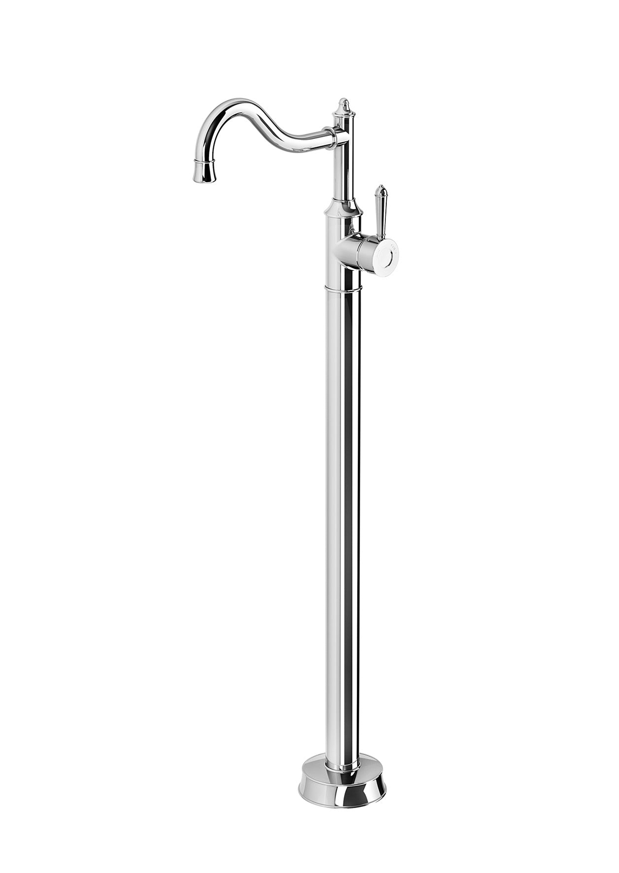 PHOENIX NOSTALGIA FLOOR MOUNTED BATH MIXER SHEPHERDS CROOK CHROME