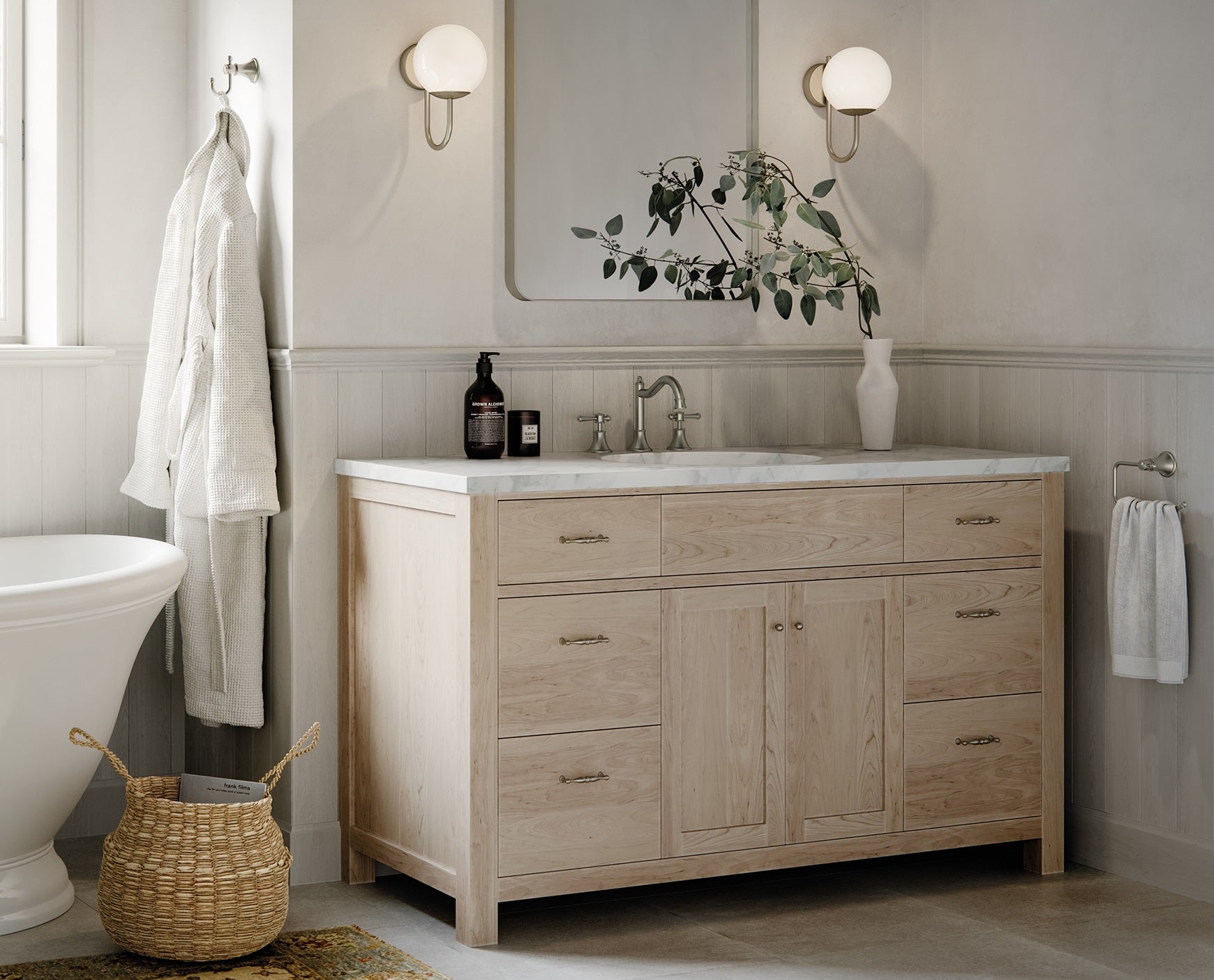 PHOENIX NOSTALGIA HAND TOWEL HOLDER BRUSHED NICKEL 202MM