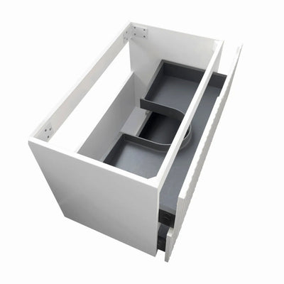 OTTI NOOSA MATTE WHITE 900MM SINGLE BOWL WALL HUNG VANITY