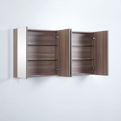 POSEIDON EVIE OAK MIRROR SHAVING CABINET 1500X750MM