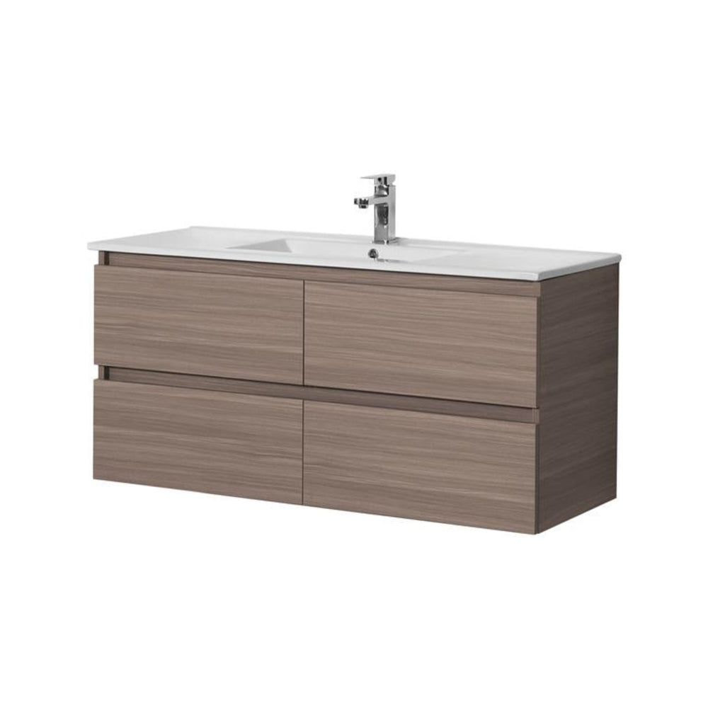 POSEIDON STELLA OAK 1200MM SINGLE BOWL WALL HUNG VANITY