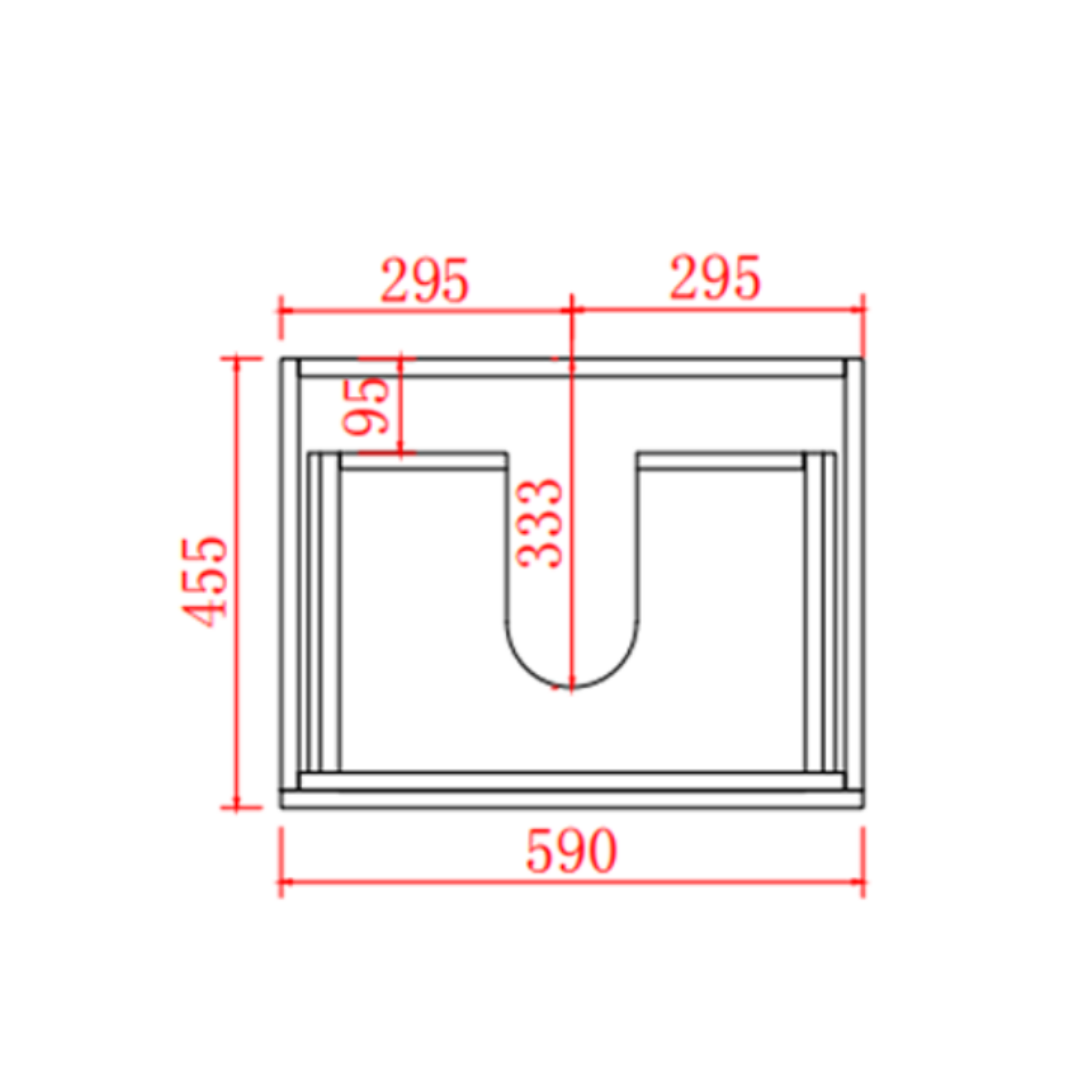 POSEIDON STELLA 600MM WALL HUNG VANITY